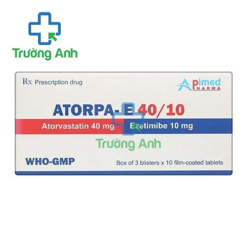 Atorpa- E 40/10 - Thuốc phòng ngừa bệnh tim mạch hiệu quả